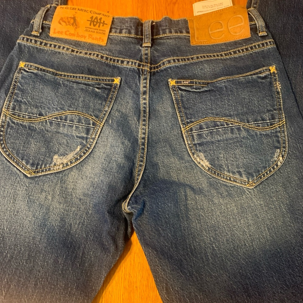 Lee Knox 101+ Salvage Cowboy Men's Blue Jeans size 31x31